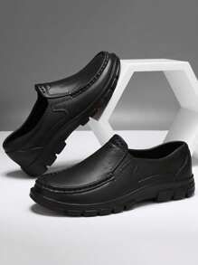 Zapatos de trabajo para exteriores para hombres, botas de lluvia, zapatos de chef, impermeables, suelas antideslizantes, de slip-on, zapatos casuales de negocios (Talla 39-48)
