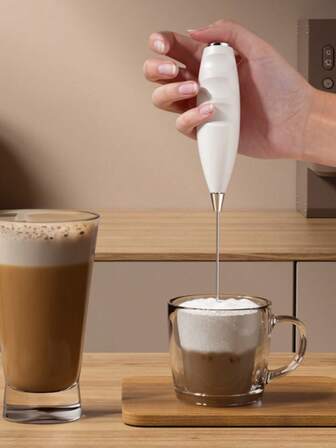 New Milk Frother, Powerful Hand Milk Frother, Mini Milk Frother, Coffee Mixer, Stainless Steel Coffee & Beverage Mixer, For Latte, Cappuccino, Matcha, Hot Chocolate, Portable Foam Maker, Cordless Electric Mini Coffee Maker Back To School
