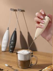 New Milk Frother, Powerful Hand Milk Frother, Mini Milk Frother, Coffee Mixer, Stainless Steel Coffee & Beverage Mixer, For Latte, Cappuccino, Matcha, Hot Chocolate, Portable Foam Maker, Cordless Electric Mini Coffee Maker Back To School
