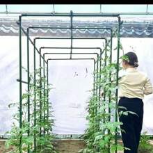 12 pezzi Tubo in plastica e acciaio da 8 mm per pergolati da giardino, supporto per piante rampicanti, sostegno per fiori