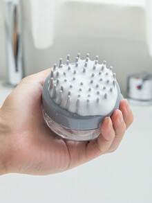 1 件多功能沐浴刷，带液体分配器，泡泡按摩洗发梳，深层清洁身体皮肤，梳理头发，按摩头皮，适用于沐浴、按摩、洗脸