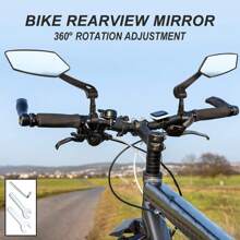 2 pièces Miroir rétroviseur pliant pour vélo de montagne, vélo de route. Miroir plat HD pour automobile. Accessoires de conduite.
