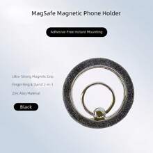 360° drehbarer Glitzer-Ring-Magnethalterung für Handys, 12-Stein Diamant, sofort an- und abnehmbar, klebefrei, Dual-Modus Griff- und Ständer-System kompatibel mit iPhone, Android Handy, Geschenk zum Geburtstag, für Familie, Freunde, Fingerring Halterung, Handygriff, Handyzubehör