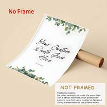 1 Tấm tranh canvas in hoa theo yêu cầu | In chữ | Trang trí tường theo yêu cầu | In hoa cá nhân hóa | Biển hiệu trích dẫn theo yêu cầu | Tranh trích dẫn | Trang trí tường | Không khung, Có thể chọn khung, Trang trí nhà cửa, Trang trí phòng khách - Nhiều màu - Xem 6