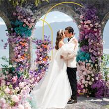 7.2FT Wedding Arch Backdrop Stand, Square Arch Gold Metal Arch Backdrop Stand For Wedding Ceremony Birthday Party Bridal Photo Booth Garden Floral Balloon Arch Decoration Halloween Christmas Decor