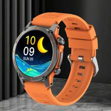 1pc Silicone Strap Smart Watch For Women, 1.43" AMOLED HD Screen, Sports Activity Tracker, Calculator, Alarm, Music Player, Remote Camera, Message Notification, Bluetooth Compatible With Android & IOS, Suitable For School, Exercise, Gift-Giving And More Occasions