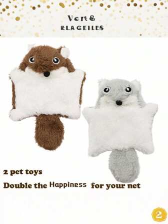 Small Pet Plush Toys For Dogs & Cats - Interactive Squeak Toys, Chew Toys, Dental Care Toys, Adorable Companion Toys