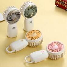1pc Back-To-School Mini Handheld Fan With Strap, Battery Not Included (2x Size 7 Batteries Required) - Multicolor - View 11