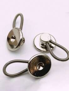 4 Metal Spring Extension Buckles, Enlarged And Detachable, Suitable For Collars, Elastic Shirts, Jeans - Multicolor - View 5