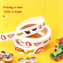 1pc Black & White Eye Stickers Roll - Self-Adhesive Labels For DIY Crafts, Handmade Projects, And Home Easter Decorations - Multicolor - View 6