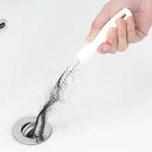 1 pieza Atrapapelos flexible para drenaje, gancho limpiador para eliminar obstrucciones de desagüe