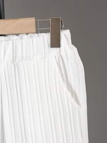 Jongens lichtgewicht effen casual korte mouwen shirt set, lente/zomer