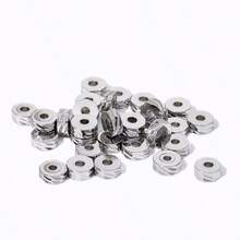 Perles entretoiseurs en plaqué or 18 carats de 4/5/6 mm pour la création de bijoux, séparateurs de perles pour bracelets, perles rondes en métal, accessoires de perles DIY - Perles d'espacement - Voir 17