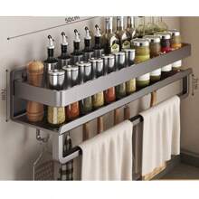 Multifunctional Kitchen / Bathroom Storage Rack, Kitchen Storage Utensils, Room Decoration, Suitable For Kitchen, Restaurant, Party, Camping, Gathering, Gift For Friends, Family Gift