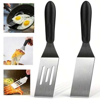 Miniespacula de acero inoxidable pequeña para uso en la cocina, para cocinar panqueques, galletas, lasaña, servir tartas, hornear y servir en la plancha, utensilios de cocina para restaurantes