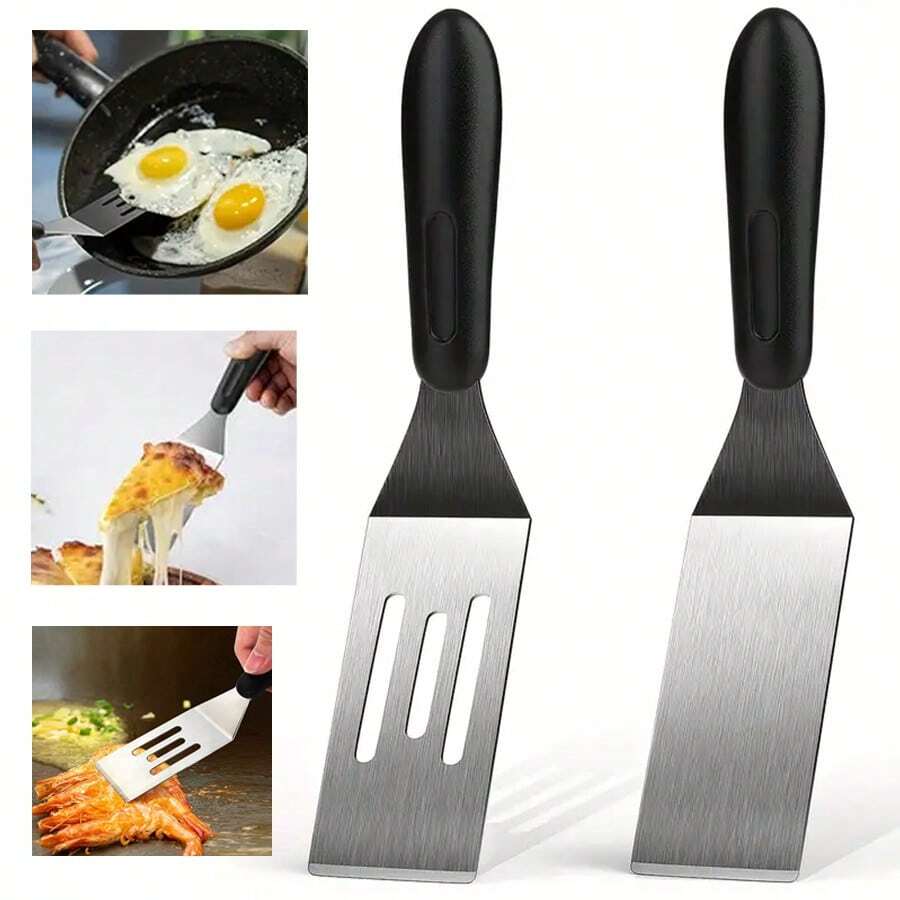 Espátula Mini, Espátula Pequena de Aço Inoxidável para Uso na Cozinha, para Cozinhar Panquecas, Biscoitos, Lasanha, Servir Torta, Assar e Servir em Chapa, Utensílios de Cozinha para Restaurante