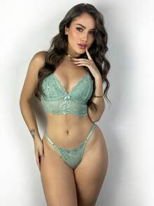 Women Sexy Lingerie Sets - 薄荷綠 - 查看 1