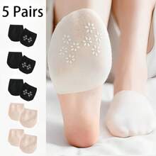 Damskie niewidoczne skarpetki z przodu na pół stopy, silikonowe antypoślizgowe niewidoczne skarpetki, pasujące do biznesu skarpetki na lato