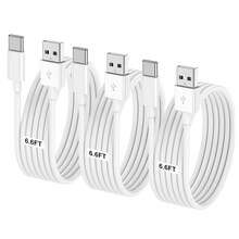 [3ft/6ft/10ft] USB-C Fast Charging Data Cable, Type-C To USB Charging Cable For Android Phones, Compatible With Samsung Galaxy S25 S24 S23 S22 S21, OPPO, Vivo, Transsion And More