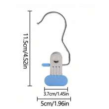3 pièces de pinces à linge en acier inoxydable, crochets muraux pour buanderie, pinces à linge portables, organisateur de placard