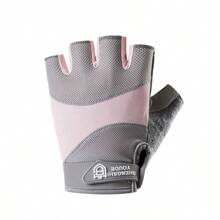 1 Paio Di Guanti Imbottiti Antiscivolo Per Donne, Traspiranti A Mezza Dita, Per Allenamento Con Manubri, Bilancieri, Ciclismo, Palestra, Sport, Esercizio Domestico, Guanti Da Palestra Per Donne, Guanti Da Boxe, Guanti Da Palestra, Guanti Da Palestra, Guanti Da Palestra Per Uomo