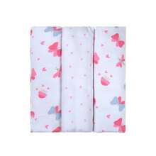 Bublim Petit Flannel Blanket Kit 3 Units Giraffe Panda Bear Rainbow Incomfral 50x80cm - Baby Pink - View 1