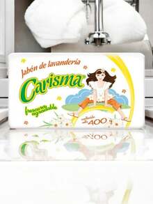 25 piezas jabón de lavandería Carisma en barra de 400 gramos caja limpieza ropa detergente textil hogar resistente fórmula eficiente alta calidad multiusos organización práctica fácil usar lavandería - Multicolor - Ver 3