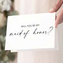 Will You Be My Maid Of Honor, Bridesmaid Proposal, Bridesmaid Gift, Wedding Cards Bridesmaid Proposal Card, Wedding Party Card - Multicolor - View 5