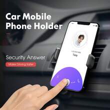 CARSUN 通风口手机支架 - 鹰嘴夹设计，防止掉落，兼容水平和垂直通风口，便携单手操作 - 黑色 - 查看 2