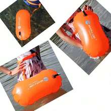 1pc Swimming Buoys, Suitable For Open Water Swimmers, Triathletes, Kayakers, Snorkelers, Swimming Buoys And Waterproof Bags, For Safer Swimming Training - Multicolor - View 6