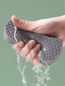 Sponge Bath Rub Fish Scale Patterned Three Dimensional Bath Sheep Bathing Without Hurting Your Skin Painless Bath Scrubbing Artifacts, Bath Scrubbing Sponge Powerful Mud Scrubbing Bath Towel Artifacts Bath Towel Without Hurting Your Skin. - Multicolor - View 3