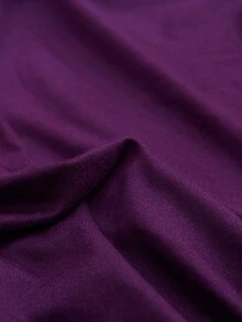 1pc Solid Color All Season Stretch Sofa Cover, Elastic Bottom & Anti-Slip Foam Pet Protector, Machine Washable Furniture Slipcover - Purple - View 9