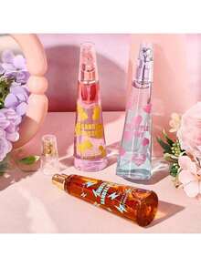 1 pieza/88ml Spray de fragancia, ambientador de hogar, aromaterapia, que contiene la esencia del encanto natural y fresco de larga duración, empaque de diseño innovador, con lindos personajes de dibujos animados, adecuado para verano, Día de la Madre, interior, exterior, citas, fiestas, vacaciones, hogar, oficina, es el regalo ideal para amigos y parejas.