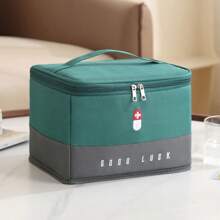 1pc Empty First Aid Bags Travel Medical Supplies Cosmetic Organizer Insulated Medicine Bag Convenient Safety Kit Suit For Family Outdoors Hiking Camping Car Office Workplace