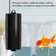 1个迷你鱼缸气泵，USB气泵，增氧器，氧气系统，氧气瓶，水族箱气泵，超大容量气泵，便携式气泵，水族箱气泵，钓鱼气泵，节日礼物，派对礼物 - 彩色 - 查看 5