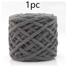 1/2/3/5 卷,约 90-100g/根冰条编织单股粗纱,适用于 DIY 围巾、包、拖鞋、玩偶、毛毯、靠垫、毛绒玩具(颜色随机) - 彩色 - 查看 60