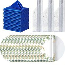 Table Runner + Placemat + Napkin, Star Table Runner Set, Suitable For Wedding, Festival And Other Party Decorations