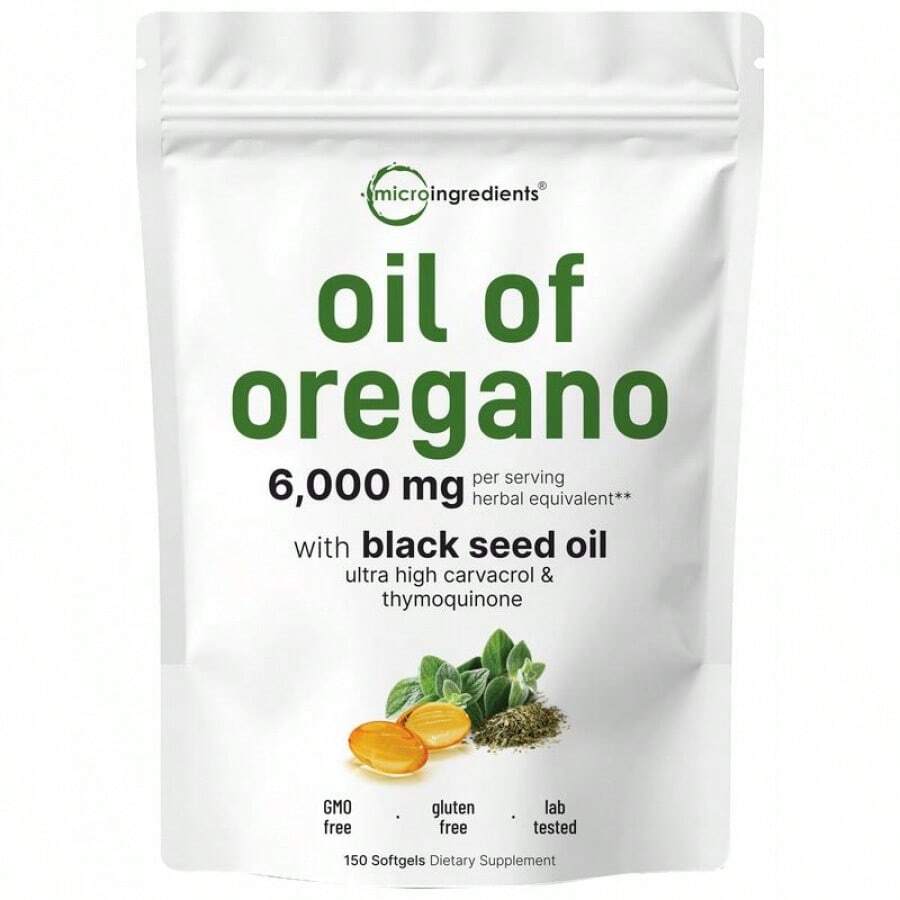 Oregano Oil With Black Seed Oil - 150 viên nang mềm - Xem 1