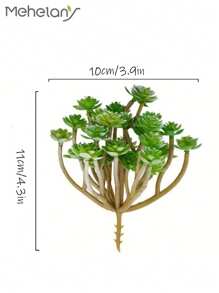 1 pezzo Pianta succulenta artificiale, cactus verde, texture di pianta succulenta, pianta succulenta finta senza vaso, adatta per decorazioni da giardino, interne ed esterne, decorazione per ufficio, decorazione fai-da-te, decorazione per matrimoni, decorazione per feste domestiche, decorazione per cucina, regalo per la festa della mamma