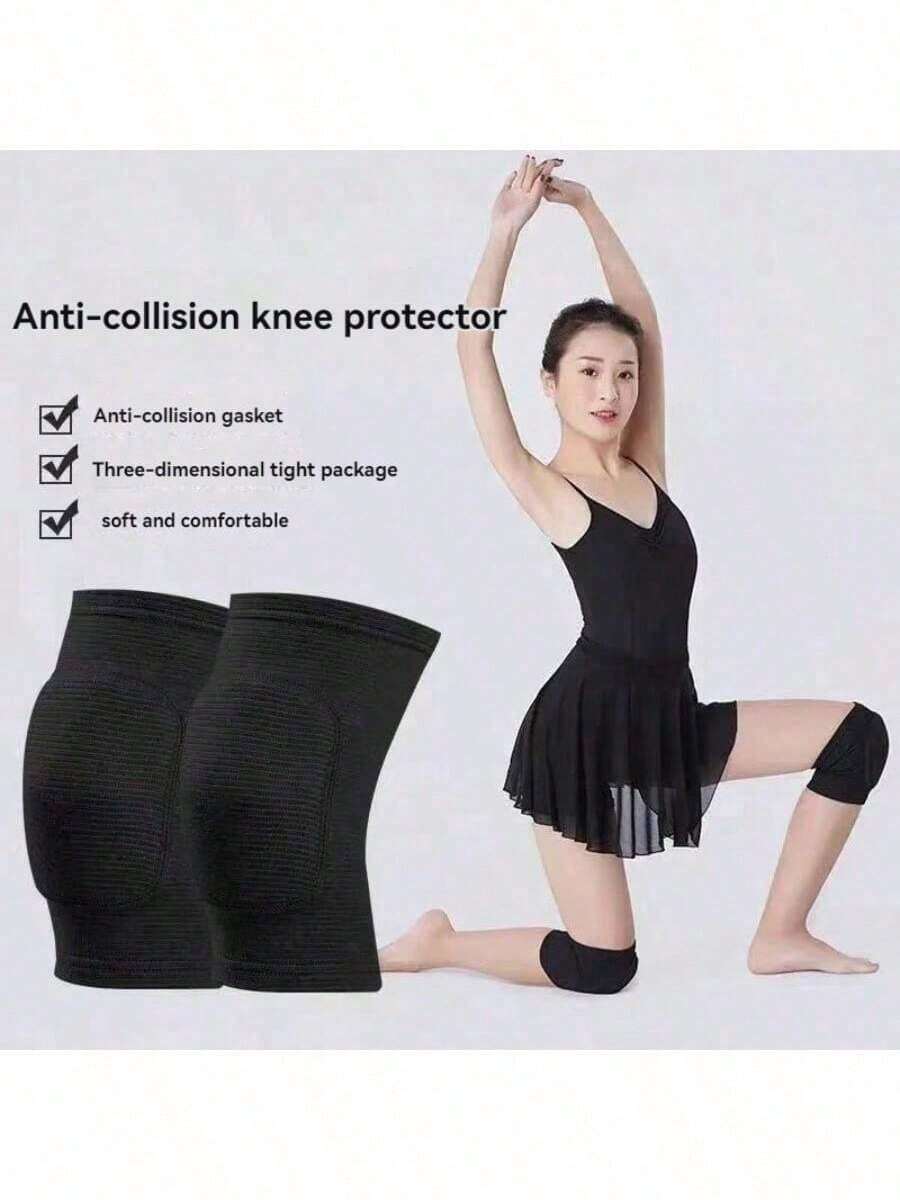2片装加厚舞蹈海绵护膝适用于运动健身跪姿跳舞健身防护护膝减震健身房配件护膝运动护膝健身房护膝