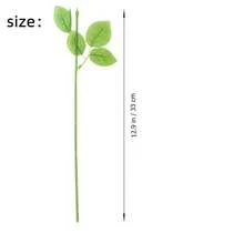 10支/20支12.9英寸人造绿色花枝，适用于家居装饰、房间装饰、桌面装饰、婚礼装饰、新娘捧花、胸花、插花，是家居、餐厅、卧室、花瓶装饰、DIY生日派对蛋糕装饰、情人节和新年礼物、摄影道具、户外花园装饰的理想之选。 - 綠色 - 查看 3