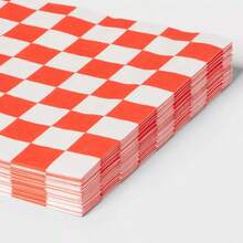 Red Checkered Lunch Napkin 30ct - Spritz - 1 - View 3