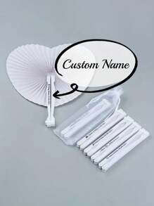 10/20 pièces Éventails de mariage en papier blanc personnalisés, convient pour les souvenirs de fête, les cadeaux d'engagement, de baptême des jeunes, les cadeaux d'invités. Personnalisation rustique, rétro, simple, , décontractée. Idéal comme cadeau pour la famille, les amis, la remise de diplôme des jeunes, les mariages. Multifonctionnel, réglable, durable, ornemental, réutilisable, exquis, adorable, haute qualité, moderne, coloré, confortable, élégant, personnalisé, unique, rafraîchissement de la maison