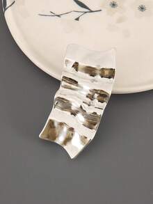 1个金属亮面波浪折叠不对称简约发夹发饰弹簧夹，发饰 - 彩色 - 查看 22