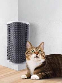 Stazione di auto-grooming per animali domestici: Pettine da massaggio montato a parete per gatti, ideale per la cura del pelo e il rilassamento