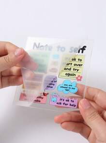 1pc Inspirational Acrylic Desk Card With Wooden Base,Positive Thought Sign Inspirational Quotes Decor For Home Office Desk Decorations,Birthday Gifts,Party Favors,Positive Affirmation & Self-Love Reminder, Colorful Encouragement Note For Office, Schol,Motivational Tool,Colorful Desk Card,Acrylic Note Card