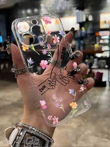 1pc Personalized Mother's Day Family Name Transparent Anti-Drop Phone Case Compatible With IPhone11/12/13/14/15/16/1Pro/16Plus/16ProMax/16E/17/17Air/17Pro/17ProMax/X/XR/XSMax/S25/A17/A07/A26/A36/GG9/GG9Pro/GG9A/9RROXL And Other Phone Models, Fashion, Colorful, Retro, Cute, Minimalist, Fun, Customized, Personalized, Unique, Ideal Gift For Him, Ideal Gift For Her, Boyfriend, Girlfriend, Family, Friends, Grandparents, Couples, Anniversary, Birthday,2025 Halloween Accessories,Cell Phones & Accessories - Clear - View 6