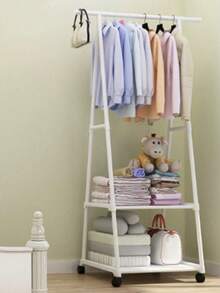 FOUND HOME Perchero De Piso Organizador De Ropa Rack Colgador Closet RP-04 - Blanco - Ver 1