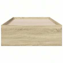 vidaXL Giroletto Cassetti Rovere Sonoma 75x190 cm Legno Multistrato - Castano - Visualizzare 3