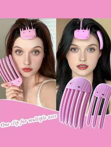 Glamorous Style 1/2 Packs Angel Themed Plastic Hair Volumizing Clips - No Feather, The Color Depth Is Random Easy Operation Hand Washable - Power-Free Root Lifting Combs For Heightened Hairstyling,Hair Clip,Hair Tools,Hair Products And Accessories For Barber Salon Beauty Travel Essentials,Back To School,Travel Holiday Essentials,Hair Accessories For Women,Hair,Travel,Hair Products,Hair Tools,Hair Stuff,Barber,Barber Accessories,Barbershop,Hairdressing Equipment - Multicolor - View 4